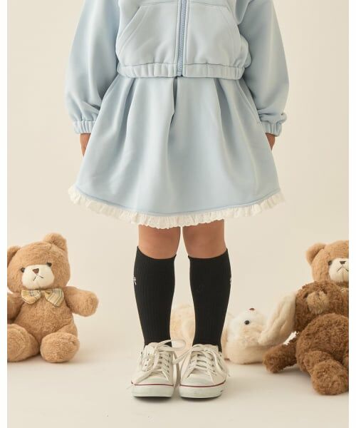Lycee mine / リセマイン ミニ・ひざ丈スカート | 【Lycee mine バレエシリーズ】【セットアップ可】タックプリーツスカート(インパン付き)（ライト ブルー）