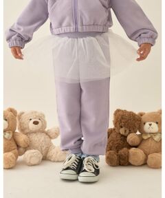 Lycee mine / リセマイン その他パンツ | 【Lycee mine バレエシリーズ】【セットアップ可】チュールスカート付きスウェットパンツ