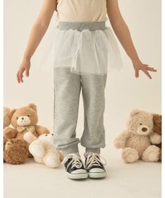 Lycee mine / リセマイン その他パンツ | 【Lycee mine バレエシリーズ】【セットアップ可】チュールスカート付きスウェットパンツ