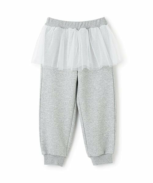 Lycee mine / リセマイン その他パンツ | 【Lycee mine バレエシリーズ】【セットアップ可】チュールスカート付きスウェットパンツ | 詳細1