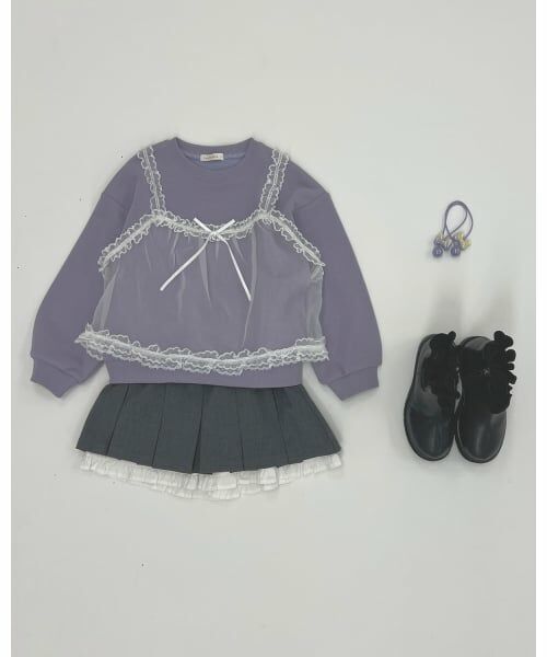 Lycee mine / リセマイン ミニ・ひざ丈スカート | 【Lycee mine バレエシリーズ】タックプリーツスカート(インパン付き) | 詳細12