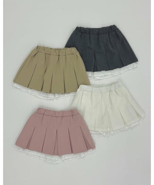 Lycee mine / リセマイン ミニ・ひざ丈スカート | 【Lycee mine バレエシリーズ】タックプリーツスカート(インパン付き) | 詳細14