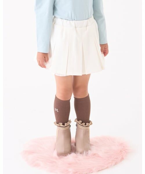 Lycee mine / リセマイン ミニ・ひざ丈スカート | 【Lycee mine バレエシリーズ】タックプリーツスカート(インパン付き)（オフ ホワイト）