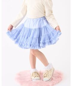 Lycee mine / リセマイン ミニ・ひざ丈スカート | 【Lycee mine バレエシリーズ】たっぷりチュチュチュールスカート(インパン付き)