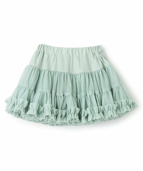 Lycee mine / リセマイン ミニ・ひざ丈スカート | 【Lycee mine バレエシリーズ】たっぷりチュチュチュールスカート(インパン付き) | 詳細1