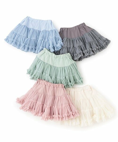 Lycee mine / リセマイン ミニ・ひざ丈スカート | 【Lycee mine バレエシリーズ】たっぷりチュチュチュールスカート(インパン付き) | 詳細12