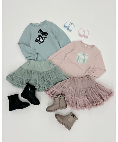 Lycee mine / リセマイン ミニ・ひざ丈スカート | 【Lycee mine バレエシリーズ】たっぷりチュチュチュールスカート(インパン付き) | 詳細15