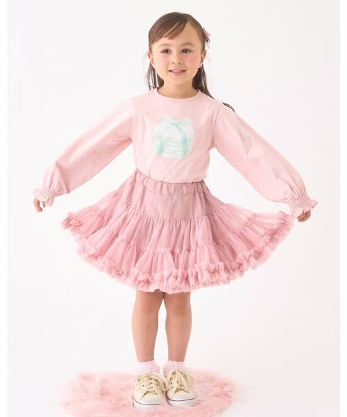 Lycee mine / リセマイン ミニ・ひざ丈スカート | 【Lycee mine バレエシリーズ】たっぷりチュチュチュールスカート(インパン付き) | 詳細25