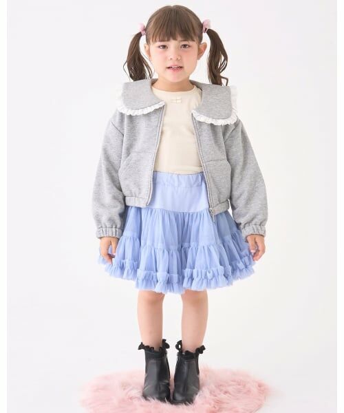 Lycee mine / リセマイン ミニ・ひざ丈スカート | 【Lycee mine バレエシリーズ】たっぷりチュチュチュールスカート(インパン付き) | 詳細30