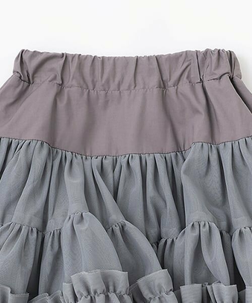 Lycee mine / リセマイン ミニ・ひざ丈スカート | 【Lycee mine バレエシリーズ】たっぷりチュチュチュールスカート(インパン付き) | 詳細7