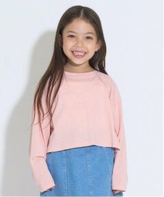 Lycee mine / リセマイン Tシャツ | ミニ丈シアー長袖Tシャツ&キャミセット