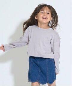 Lycee mine / リセマイン Tシャツ | ミニ丈シアー長袖Tシャツ&キャミセット