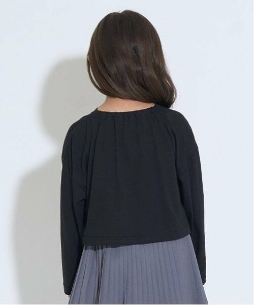 Lycee mine / リセマイン Tシャツ | ミニ丈シアー長袖Tシャツ&キャミセット | 詳細24