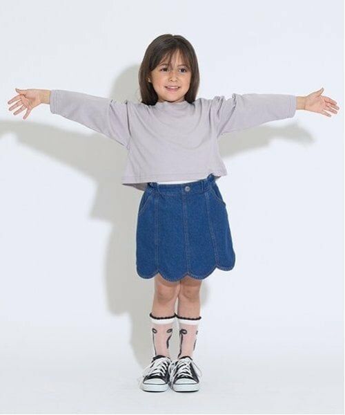 Lycee mine / リセマイン Tシャツ | ミニ丈シアー長袖Tシャツ&キャミセット | 詳細27