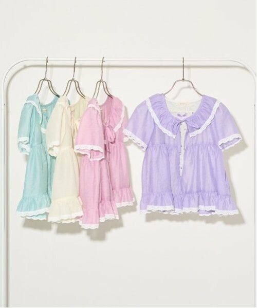 Lycee mine / リセマイン カーディガン・ボレロ | シアーギャザートップス | 詳細1