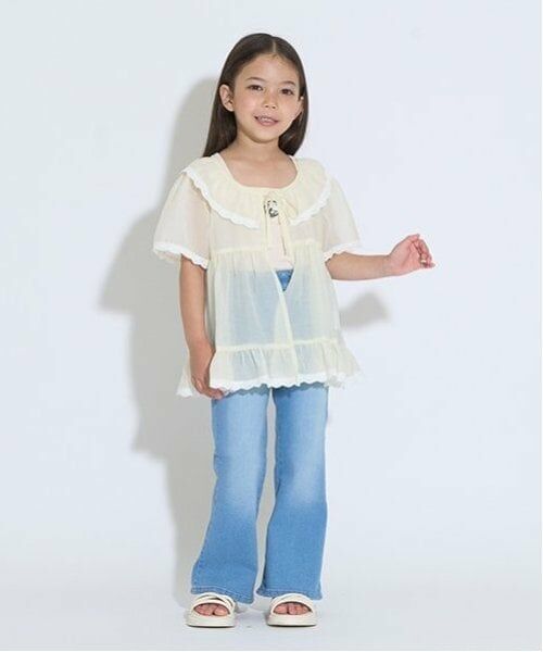 Lycee mine / リセマイン カーディガン・ボレロ | シアーギャザートップス | 詳細11