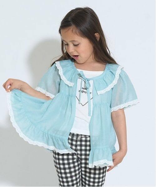 Lycee mine / リセマイン カーディガン・ボレロ | シアーギャザートップス（ミント）