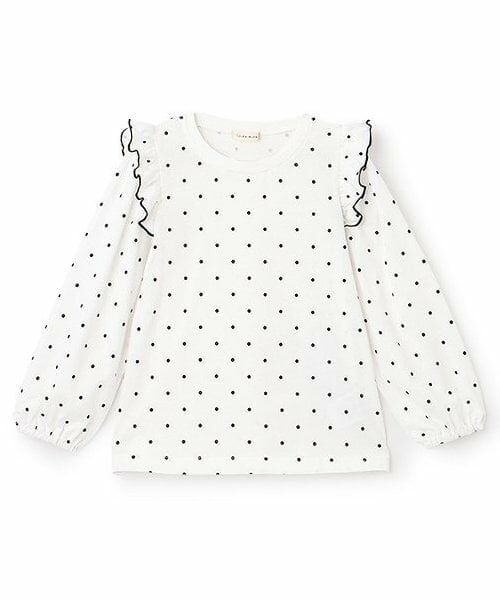 Lycee mine / リセマイン Tシャツ | 【ソフトコットン】フリル付きボリュームスリーブアソート総柄Tシャツ | 詳細1