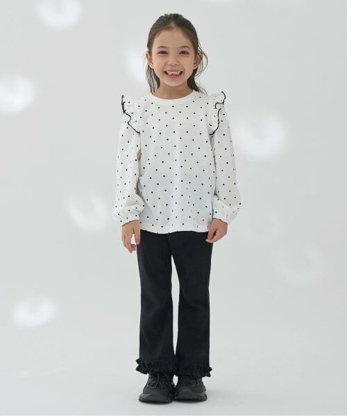 Lycee mine / リセマイン Tシャツ | 【ソフトコットン】フリル付きボリュームスリーブアソート総柄Tシャツ | 詳細20