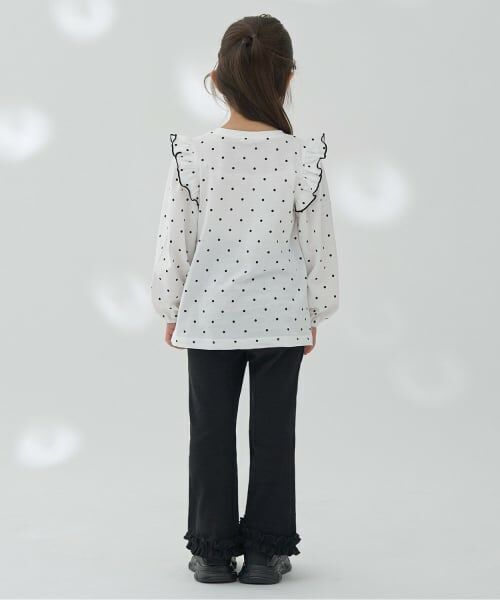 Lycee mine / リセマイン Tシャツ | 【ソフトコットン】フリル付きボリュームスリーブアソート総柄Tシャツ | 詳細22