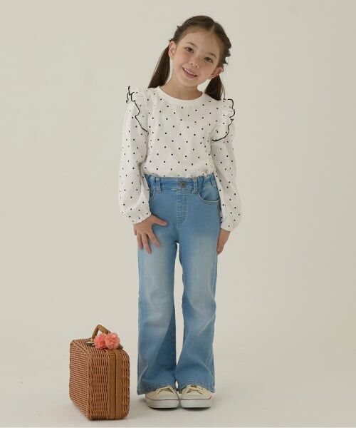 Lycee mine / リセマイン Tシャツ | 【ソフトコットン】フリル付きボリュームスリーブアソート総柄Tシャツ | 詳細23