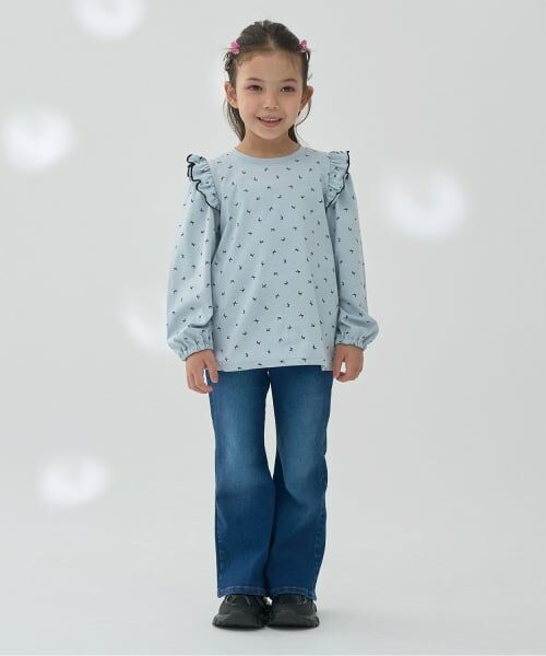 Lycee mine / リセマイン Tシャツ | 【ソフトコットン】フリル付きボリュームスリーブアソート総柄Tシャツ | 詳細24