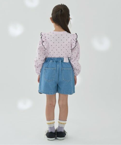 Lycee mine / リセマイン Tシャツ | 【ソフトコットン】フリル付きボリュームスリーブアソート総柄Tシャツ | 詳細27