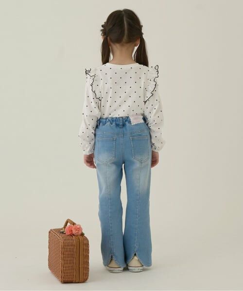 Lycee mine / リセマイン Tシャツ | 【ソフトコットン】フリル付きボリュームスリーブアソート総柄Tシャツ | 詳細29