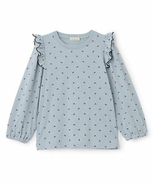 Lycee mine / リセマイン Tシャツ | 【ソフトコットン】フリル付きボリュームスリーブアソート総柄Tシャツ | 詳細3