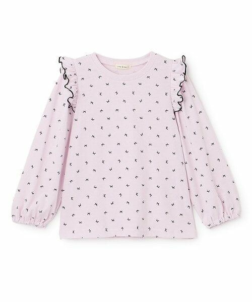 Lycee mine / リセマイン Tシャツ | 【ソフトコットン】フリル付きボリュームスリーブアソート総柄Tシャツ | 詳細6