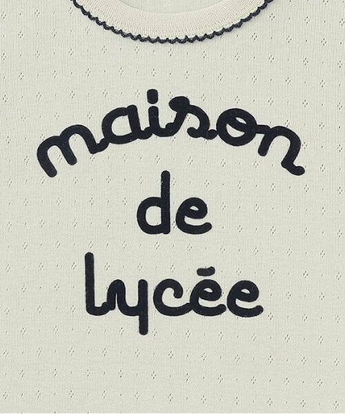 Lycee mine / リセマイン Tシャツ | ピコミシンパターンメッシュトップス | 詳細7