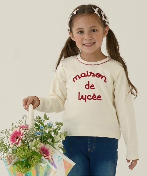 Lycee mine / リセマイン Tシャツ | ピコミシンパターンメッシュトップス（オフ ホワイト）