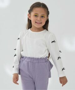 Lycee mine / リセマイン Tシャツ | 【ソフトコットン】アソートリボンモチーフAラインTシャツ