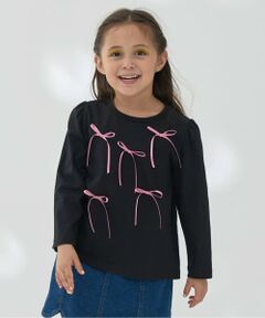 Lycee mine / リセマイン Tシャツ | 【ソフトコットン】アソートリボンモチーフAラインTシャツ