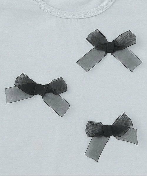 Lycee mine / リセマイン Tシャツ | 【ソフトコットン】アソートリボンモチーフAラインTシャツ | 詳細11