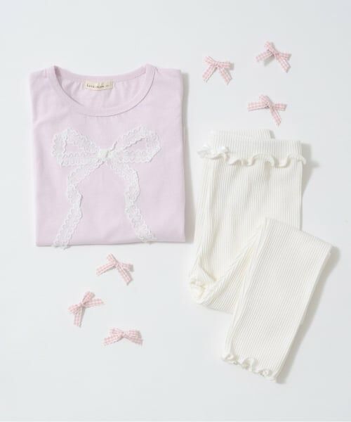 Lycee mine / リセマイン Tシャツ | 【ソフトコットン】アソートリボンモチーフAラインTシャツ | 詳細19