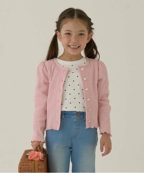 Lycee mine / リセマイン カーディガン・ボレロ | テレコカーディガン（ピンク）
