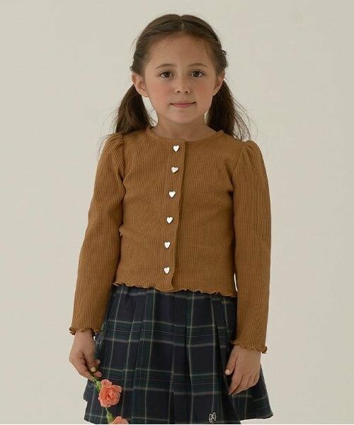 Lycee mine / リセマイン カーディガン・ボレロ | テレコカーディガン（キャメル）