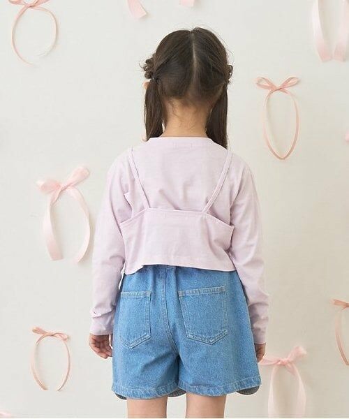 Lycee mine / リセマイン Tシャツ | 【ソフトコットン】ミニキャミ&シンプルTシャツセット | 詳細19