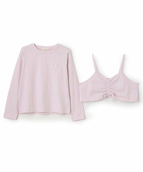 Lycee mine / リセマイン Tシャツ | 【ソフトコットン】ミニキャミ&シンプルTシャツセット | 詳細8