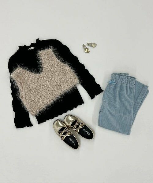 Lycee mine / リセマイン Tシャツ | テレコタートルネック | 詳細15