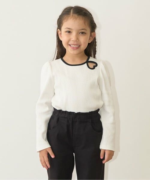 Lycee mine / リセマイン Tシャツ | ふわふわ起毛半袖トップス（アイボリー）