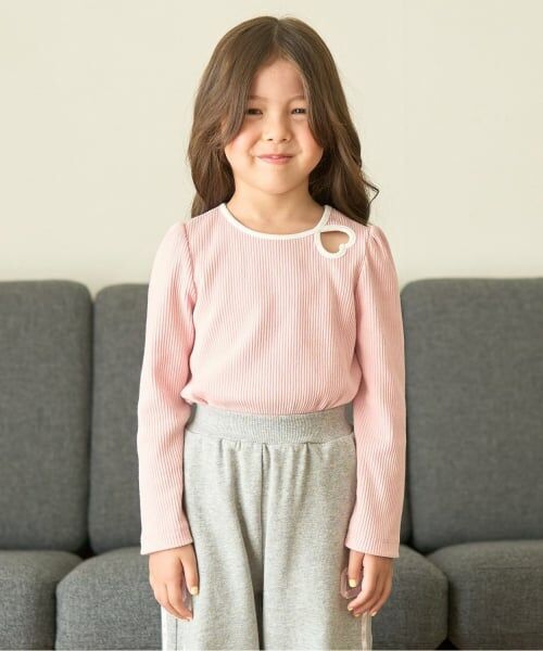 Lycee mine / リセマイン Tシャツ | ふわふわ起毛半袖トップス（ピンク）