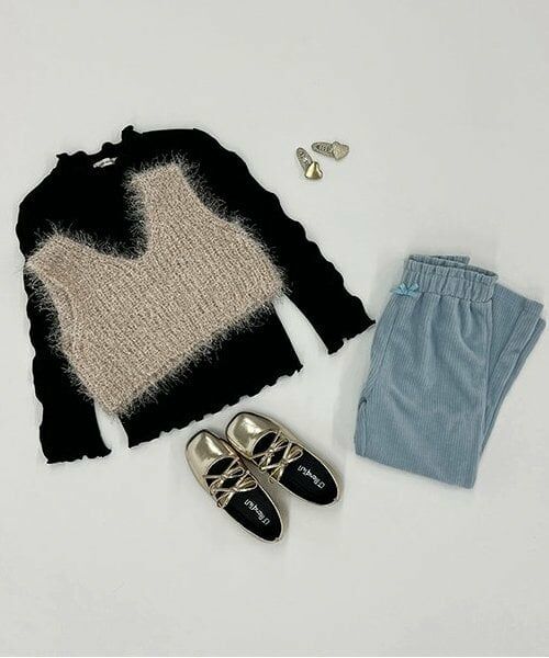 Lycee mine / リセマイン ダウンジャケット・ベスト | 【セットアップ可】【毛玉バイバイ裏毛】リボンラインフルジップパーカ | 詳細14