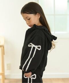 Lycee mine / リセマイン パーカー | 【セットアップ可】【毛玉バイバイ裏毛】リボンラインフルジップパーカ