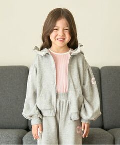 Lycee mine / リセマイン パーカー | 【セットアップ可】【毛玉バイバイ裏毛】リボンラインフルジップパーカ