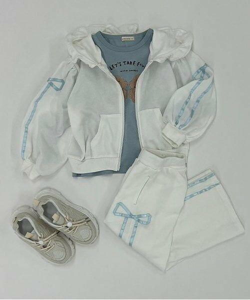 Lycee mine / リセマイン パーカー | 【セットアップ可】【毛玉バイバイ裏毛】リボンラインフルジップパーカ | 詳細19