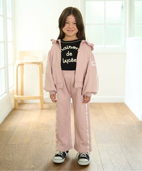 Lycee mine / リセマイン パーカー | 【セットアップ可】【毛玉バイバイ裏毛】リボンラインフルジップパーカ | 詳細26