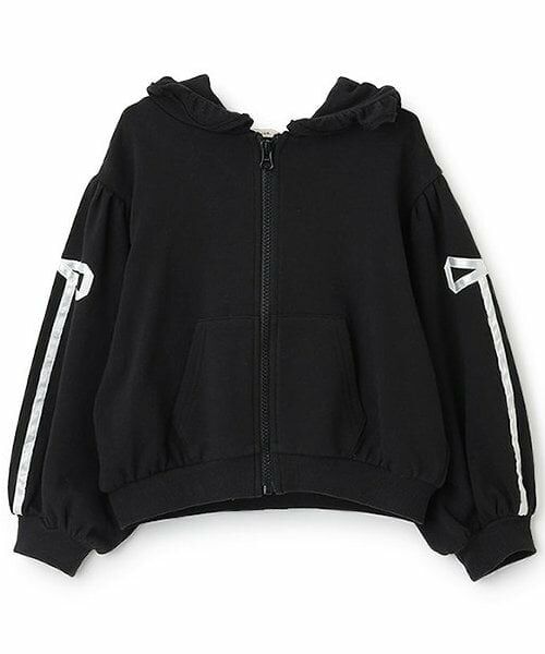 Lycee mine / リセマイン パーカー | 【セットアップ可】【毛玉バイバイ裏毛】リボンラインフルジップパーカ | 詳細4