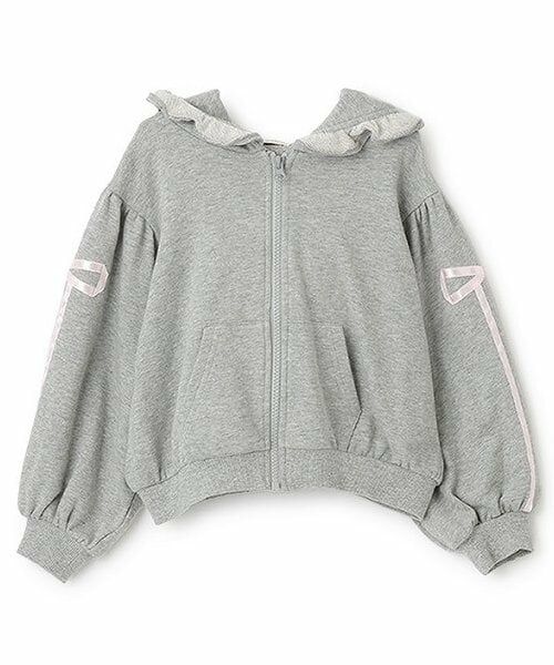 Lycee mine / リセマイン パーカー | 【セットアップ可】【毛玉バイバイ裏毛】リボンラインフルジップパーカ | 詳細5